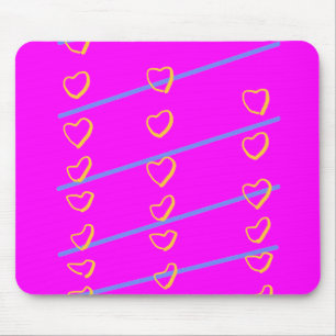 Mousepad Rolo de Coração Rosa