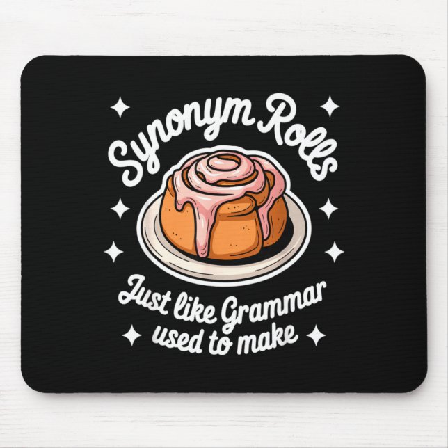Mousepad Rolos de Sinônimos Assim Como a Gramática Costumav (Frente)