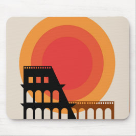 Mousepad Roma, Itália Colosseum Postcard Unidited Vintage