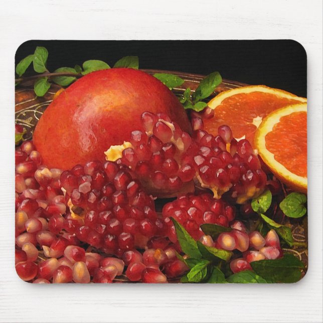 Mousepad Romã, laranja e horta (Frente)