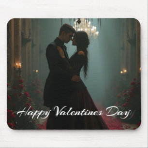 Mousepad Romance no Rosa para o Dia de os namorados