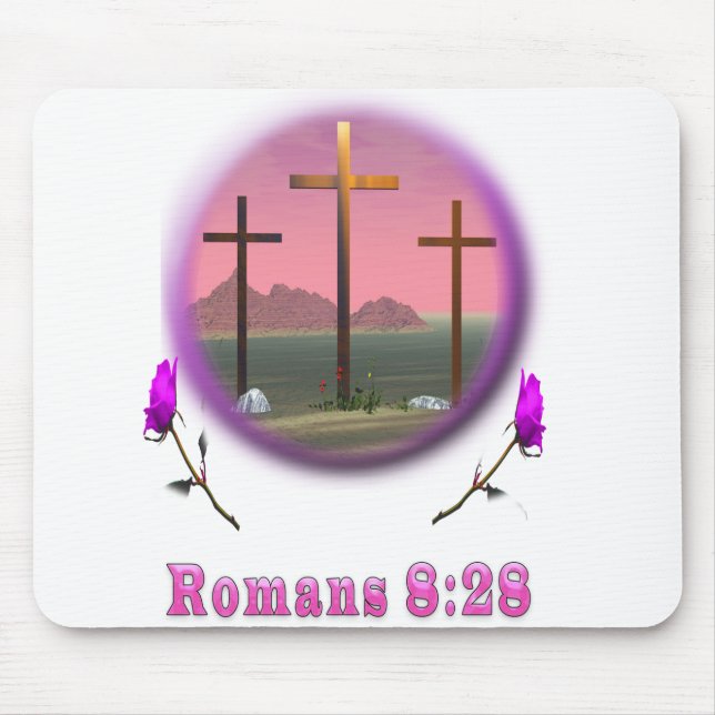 Mousepad Romanos 8:28 designs (Frente)
