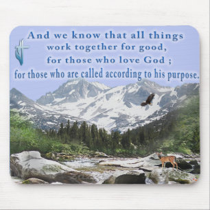 Mousepad Romans 8:28 Pasta do mouse