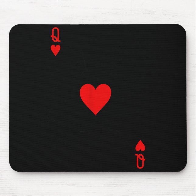 Mousepad Romantic Couple Kiss Queen Of Hearts Ker Playing C (Frente)