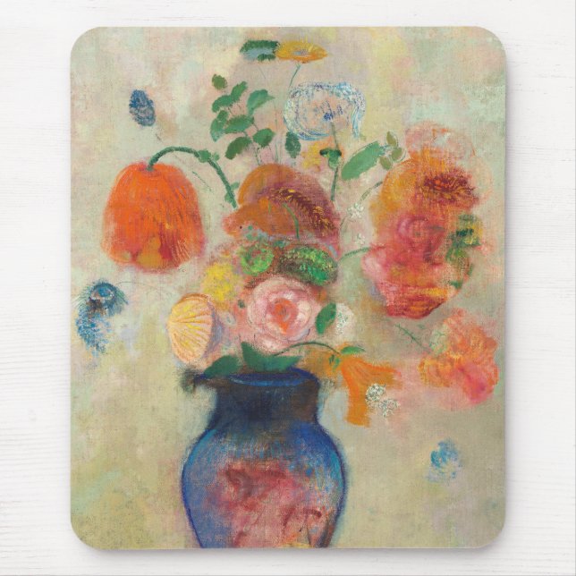 Mousepad Romantic Flowers Bouquet - Odilon Redon (Frente)