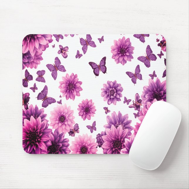 Mousepad Romantic Rosy Floral (Com mouse)