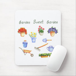 Mousepad Romântico Eu amo as minhas flores, Cuta Minimalist