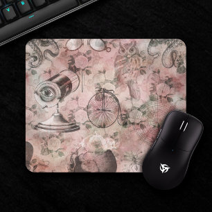 Mousepad Romântico Steampunk Ephemera Chique