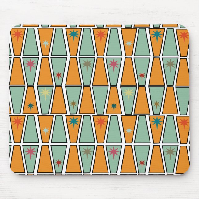 Mousepad Rombos com Explosões de Estrelas  (Frente)