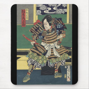 Mousepad ronin knight japanese ukiyo-e samurai warrior