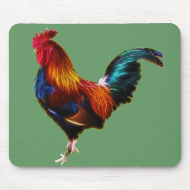 Mousepad Rooster de Fractalius Leghorn (Frente)