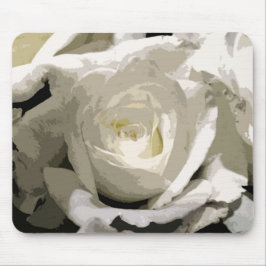 Mousepad Rosa abstrato White