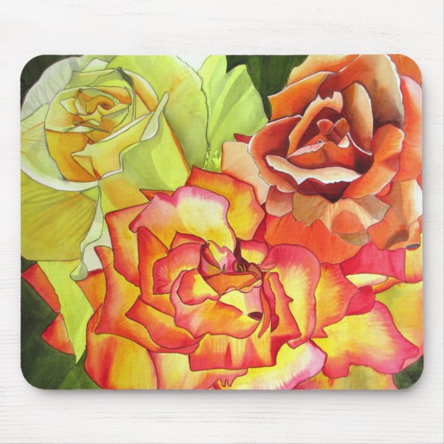 Mousepad Rosa art Trio (Frente)