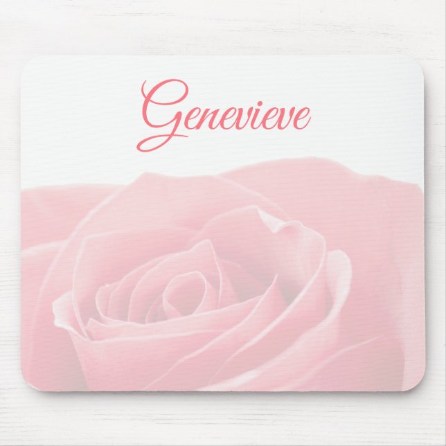 Mousepad Rosa bonito do rosa personalizado com tapete do (Frente)