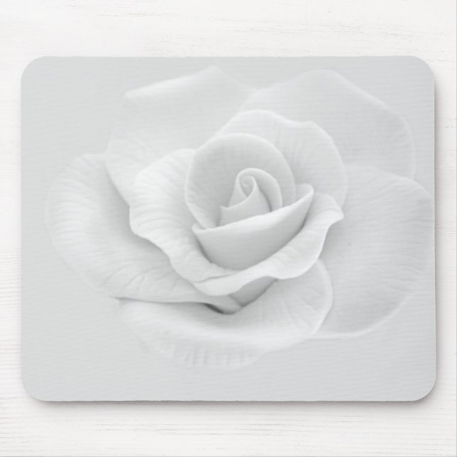 Mousepad Rosa branca (Frente)