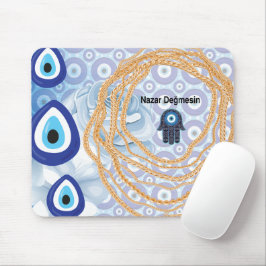 Mousepad rosa branca feminina mau