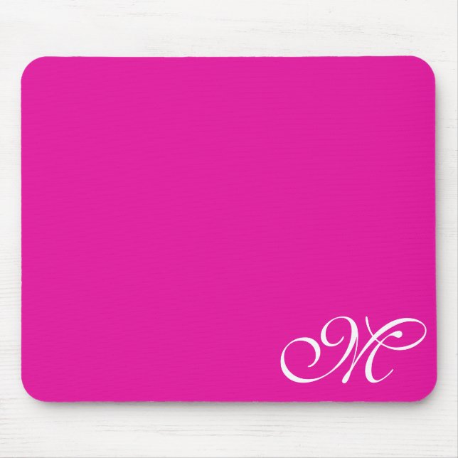 Mousepad Rosa Brilhante ou Escolha Sua Cor (Frente)