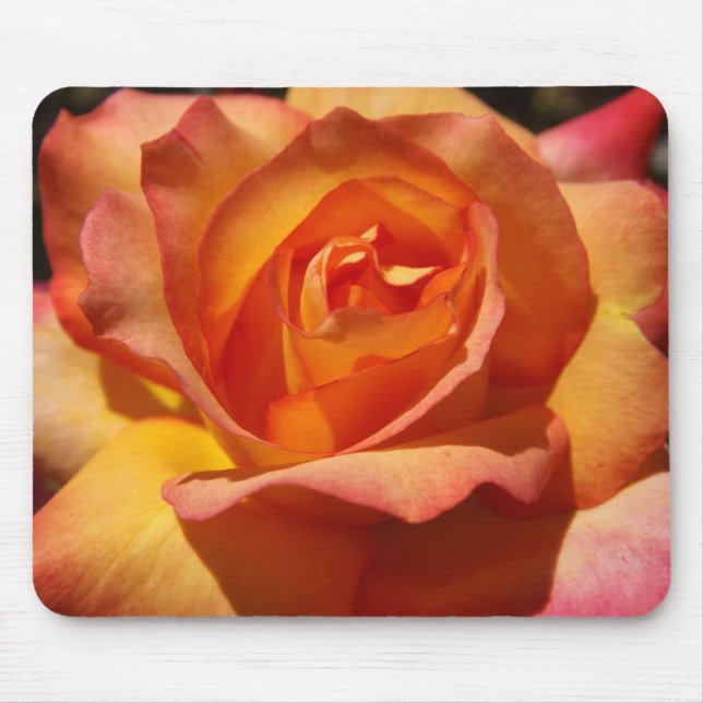 Mousepad Rosa Cor-de-rosa e laranja (Frente)