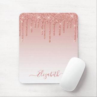 Mousepad Rosa de Leitura de Script de Na moda de Tendência