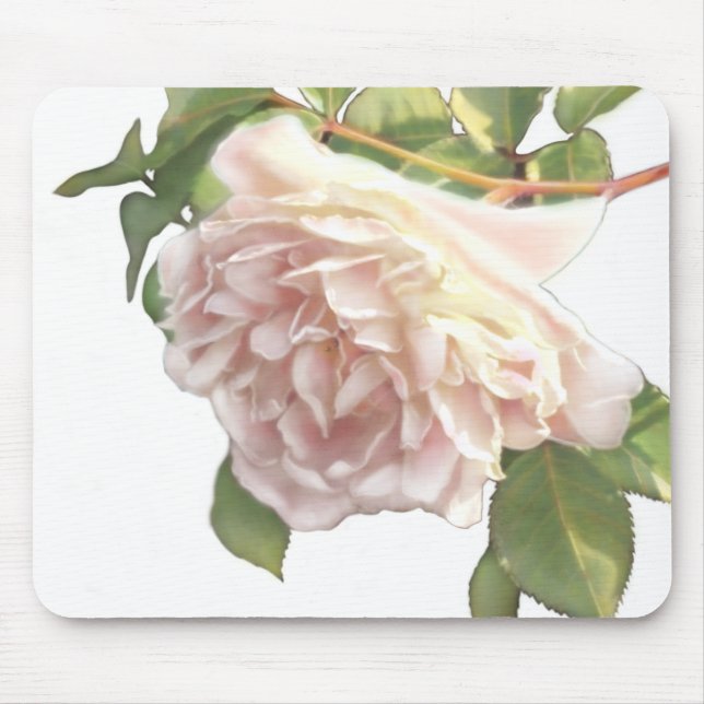 Mousepad Rosa de pêssego azul (Frente)