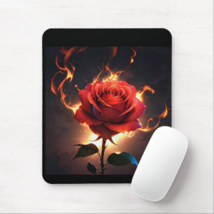 Mousepad Rosa de queimada - A paixão enfrenta destruição em