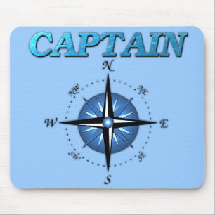 Mousepad Rosa do capitão e de compasso