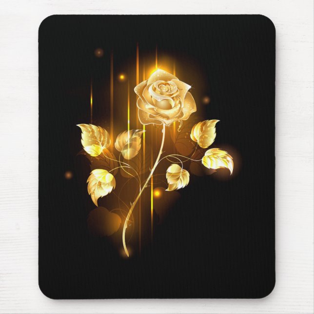 Mousepad rosa do ouro ( rosa dourado ) (Frente)
