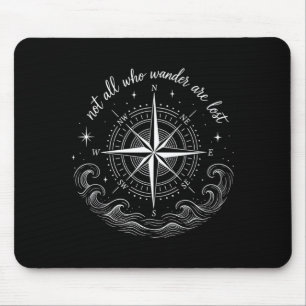 Mousepad Rosa dos ventos náuticos com design inspirador