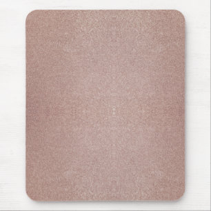 Mousepad Rosa Dourada Glitter Metálico Bonito Girly Sparkly