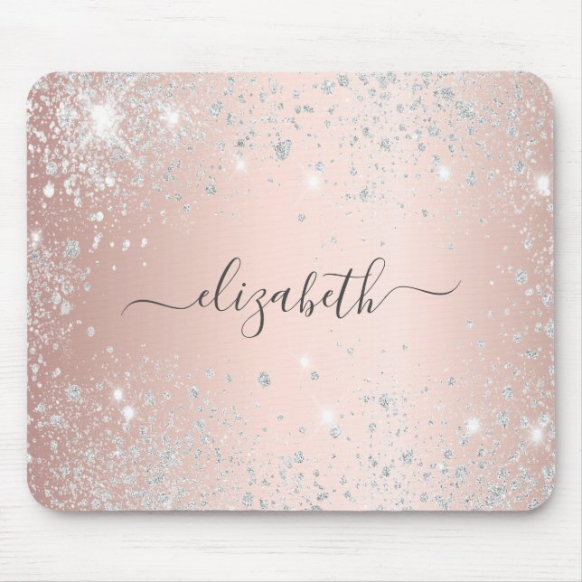 Mousepad Rosa dourado dourado dourado dourado dourado doura (Frente)