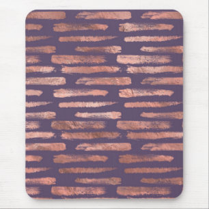 Mousepad Rosa Dourado Glamouroso com Pinceladas de Lavanda
