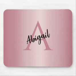 Mousepad Rosa Dourado Personalizado