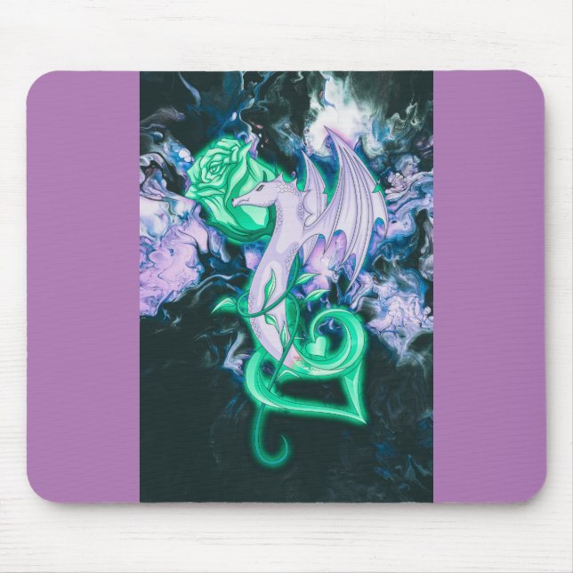 Mousepad Rosa Dragon Lover (Frente)