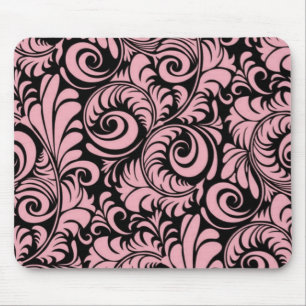 Mousepad Rosa e Preto