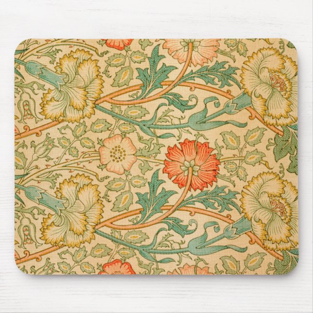 Mousepad Rosa e Rosa por William Morris (1834-1896). (Frente)