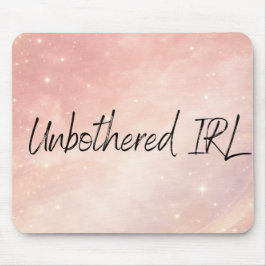 Mousepad Rosa empoeirada e arte de IA de leite de lua