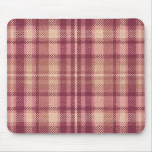 Mousepad Rosa Empoeirado Xadrez de Rosas Quentes e Suaves