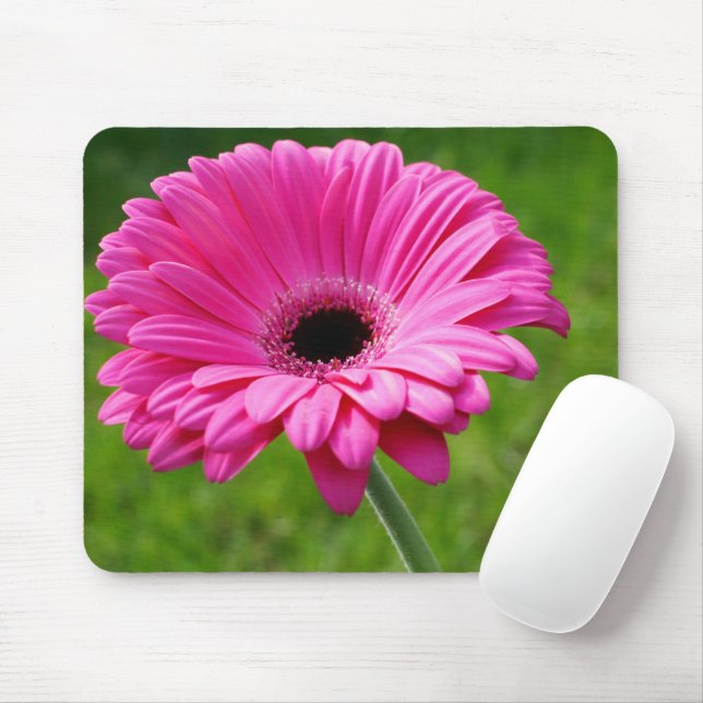 Mousepad Rosa Gerbera Daisy (Com mouse)