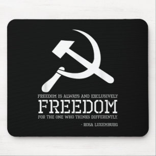 Mousepad Rosa Luxemburg Citação Sobre Liberdade - Marxismo