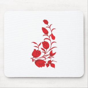 Mousepad Rosa Madder, Thunderbird floral design