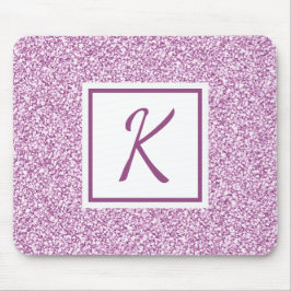 Mousepad Rosa Monograma Personalizado