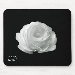 Mousepad Rosa Preta E Branca