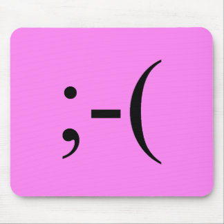 Mousepad Rosa quente triste Emoji por Janz