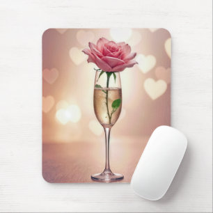 Mousepad Rosa Rosa Rosa Rosa Rosa-Rosa, Flauta De Champanhe