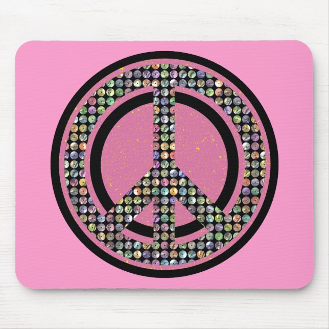 MOUSEPAD ROSA SEQUINED DA PAZ (Frente)
