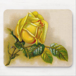 Mousepad Rosa Trabalho de arte Impressão de Belas Arte Amar