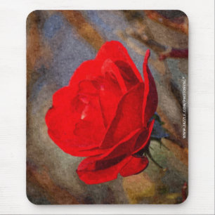 Mousepad Rosa Vermelha