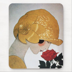 MOUSEPAD ROSA VERMELHA DA SENHORA COM