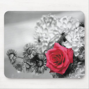 Mousepad Rosa vermelha elegante