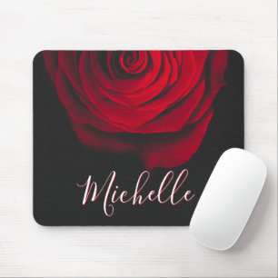 Mousepad Rosa vermelha monográfica personalizada fotografia